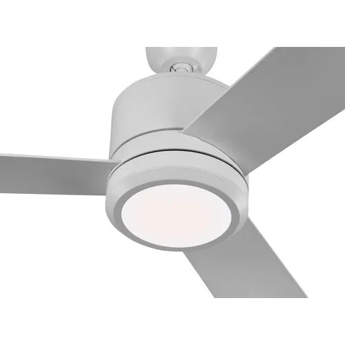 Visual Comfort - Vision Ceiling Fan - Matte White - 3 Blades, Hand-Held Remote Control