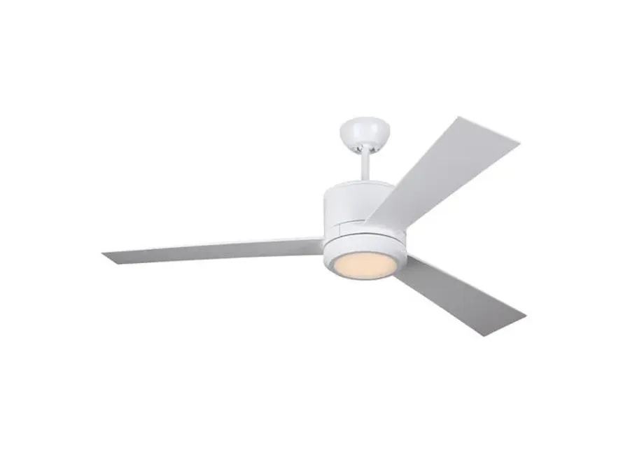 Visual Comfort - Vision Ceiling Fan - Matte White - 3 Blades, Hand-Held Remote Control