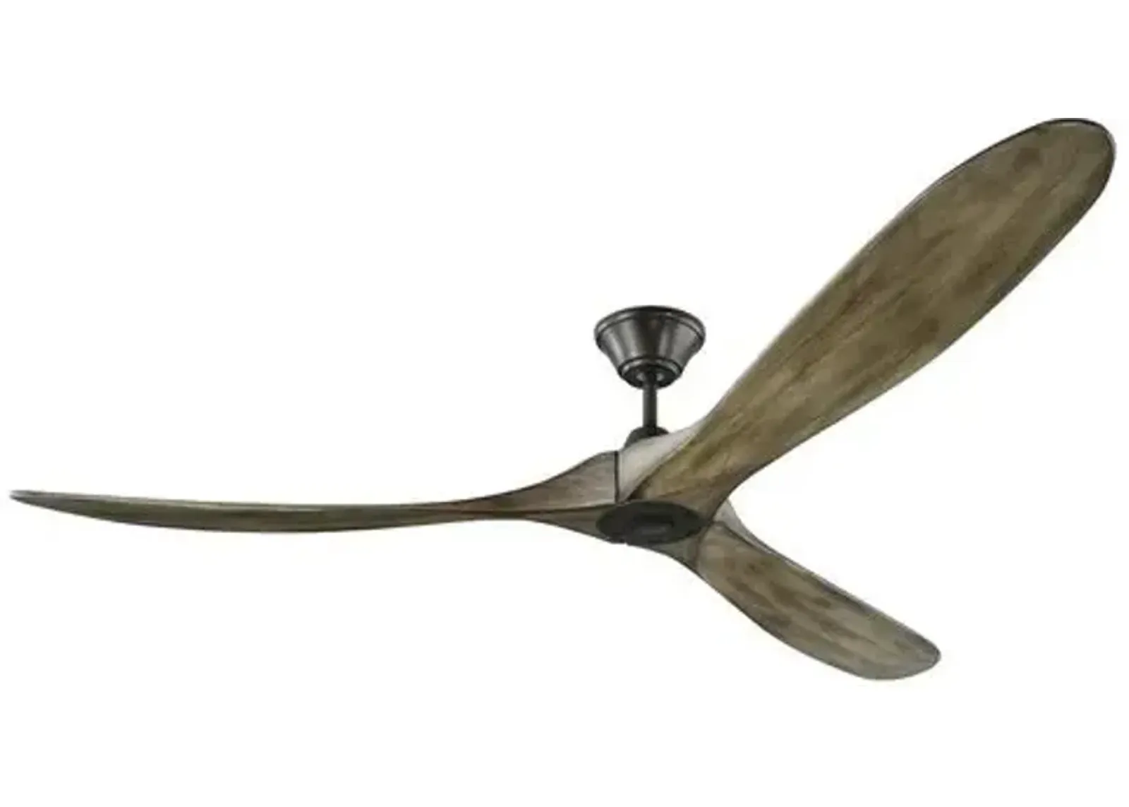 Visual Comfort - Maverick Ceiling Fan - Weathered Oak/Pewter - Brown - 3 Blades, Hand-Held Remote Control, Energy Efficient, 6 Speed DC Motor