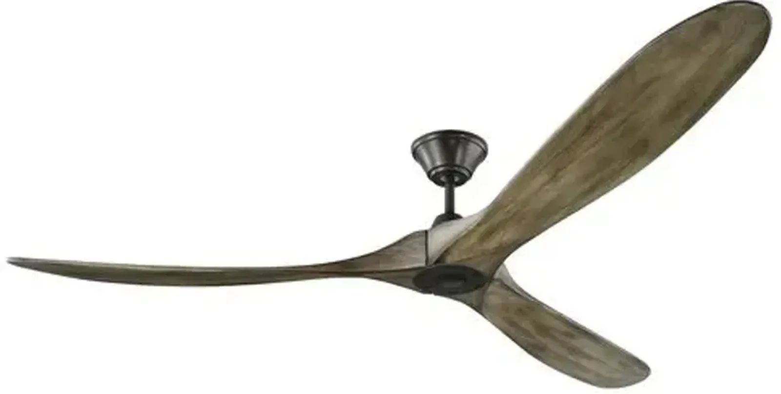 Visual Comfort - Maverick Ceiling Fan - Weathered Oak/Pewter - Brown - 3 Blades, Hand-Held Remote Control, Energy Efficient, 6 Speed DC Motor