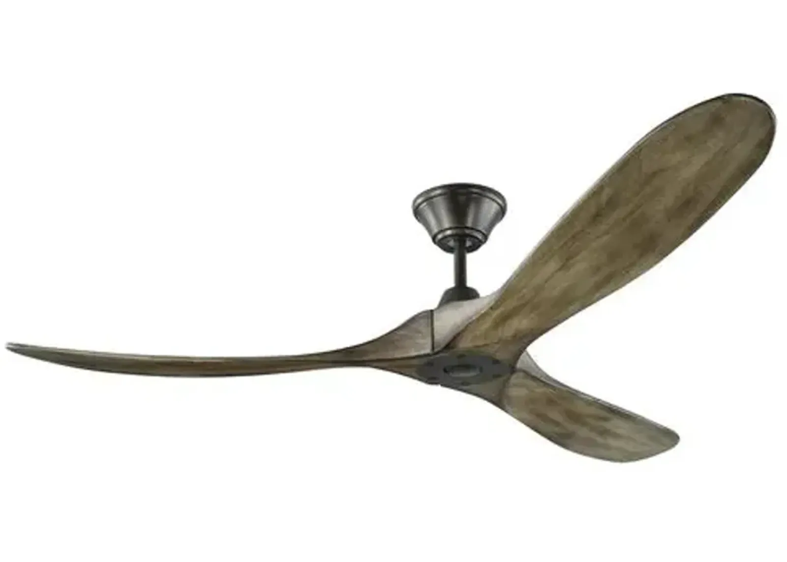 Visual Comfort - Maverick Ceiling Fan - Weathered Oak/Pewter - Brown - 3 Blades, Hand-Held Remote Control, Energy Efficient, 6 Speed DC Motor