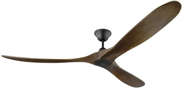 Visual Comfort - Maverick Ceiling Fan - Dark Walnut/Black - Brown - 3 Blades, Hand-Held Remote Control, Energy Efficient, 6 Speed DC Motor