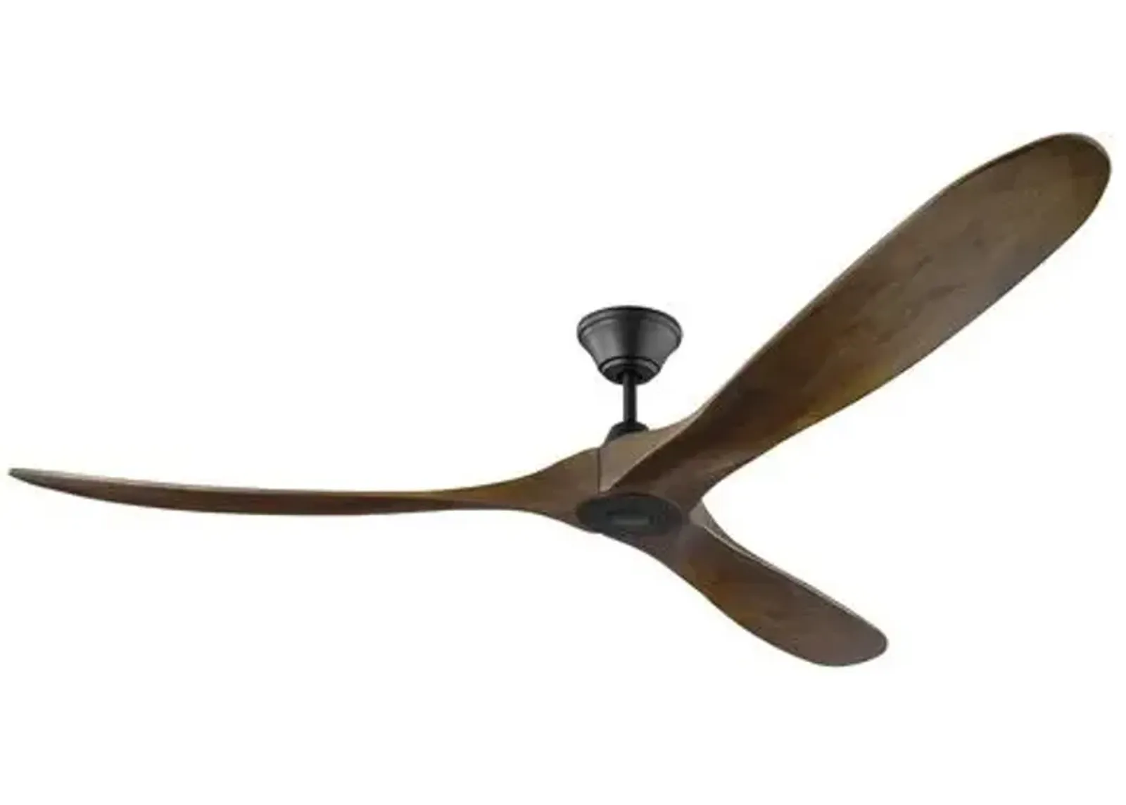 Visual Comfort - Maverick Ceiling Fan - Dark Walnut/Black - Brown - 3 Blades, Hand-Held Remote Control, Energy Efficient, 6 Speed DC Motor