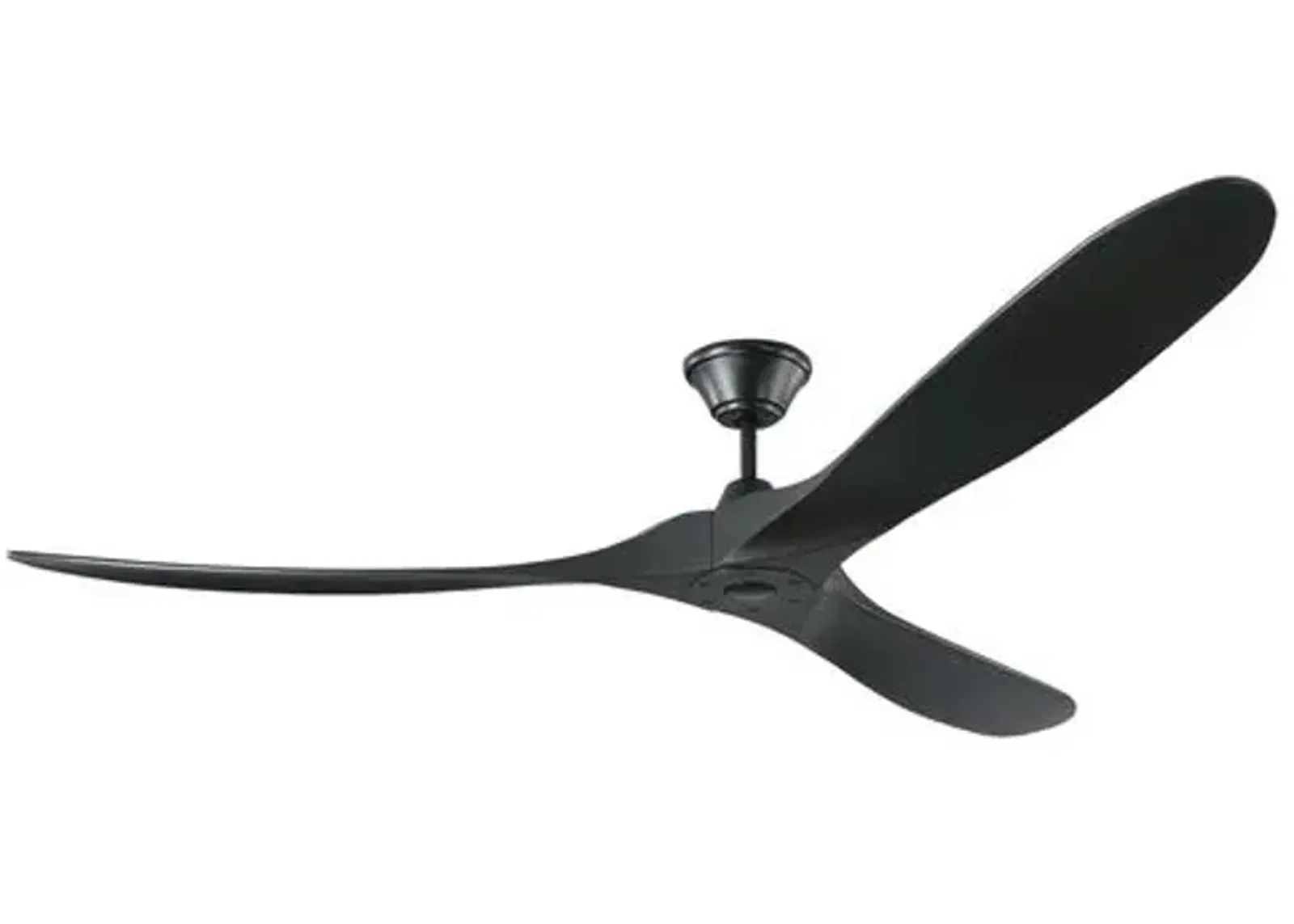 Visual Comfort - Maverick Ceiling Fan - Matte Black - 3 Blades, Hand-Held Remote Control, Energy Efficient, 6 Speed DC Motor