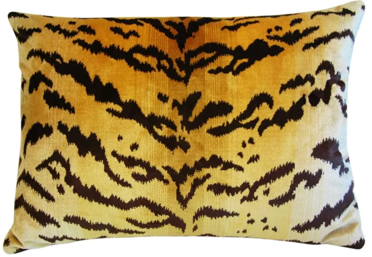 Scalamandré Tiger Velvet Pillows - Set of 2