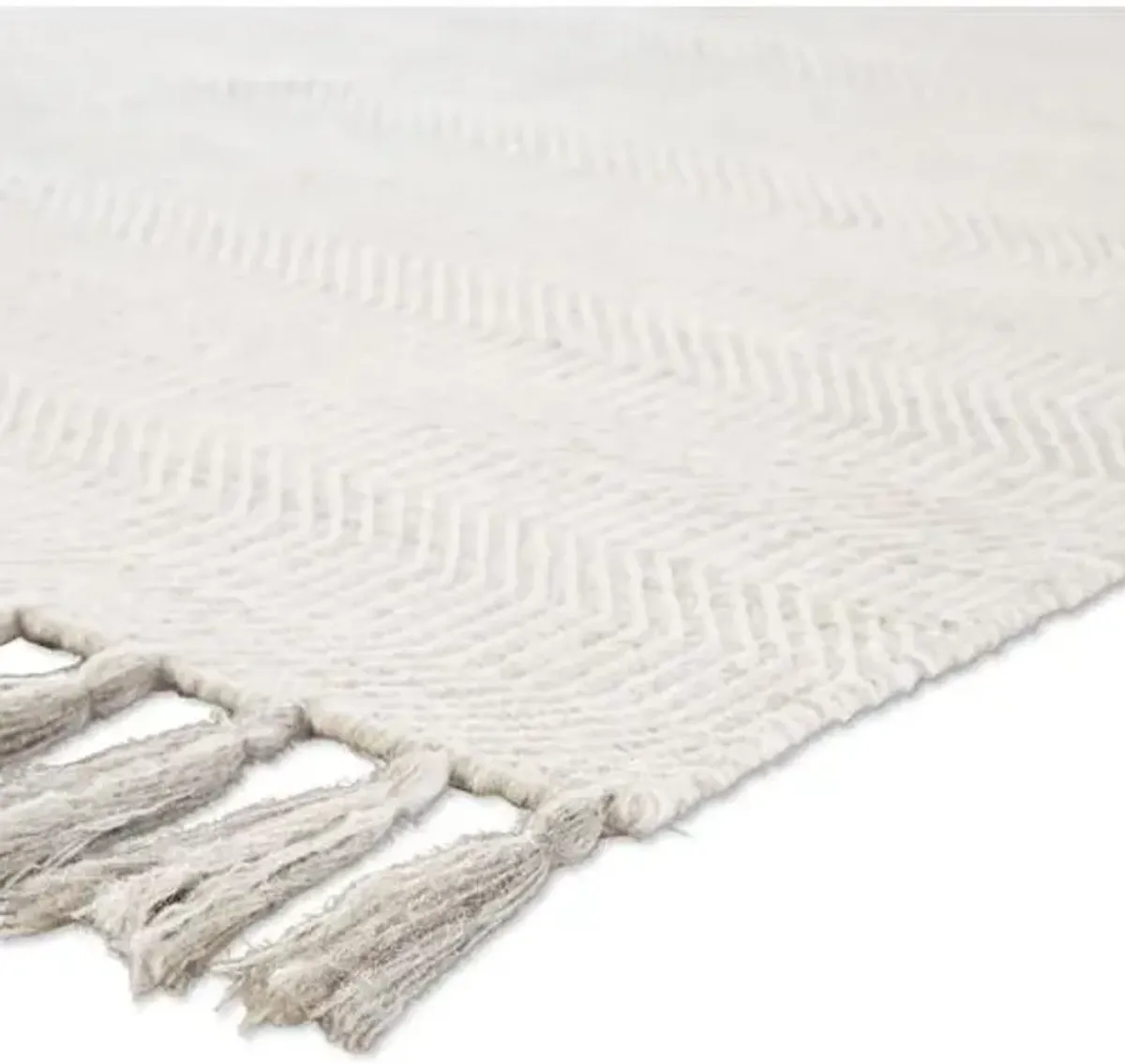 Henderson Flat-Weave Rug - Ivory/Light Gray - Ivory