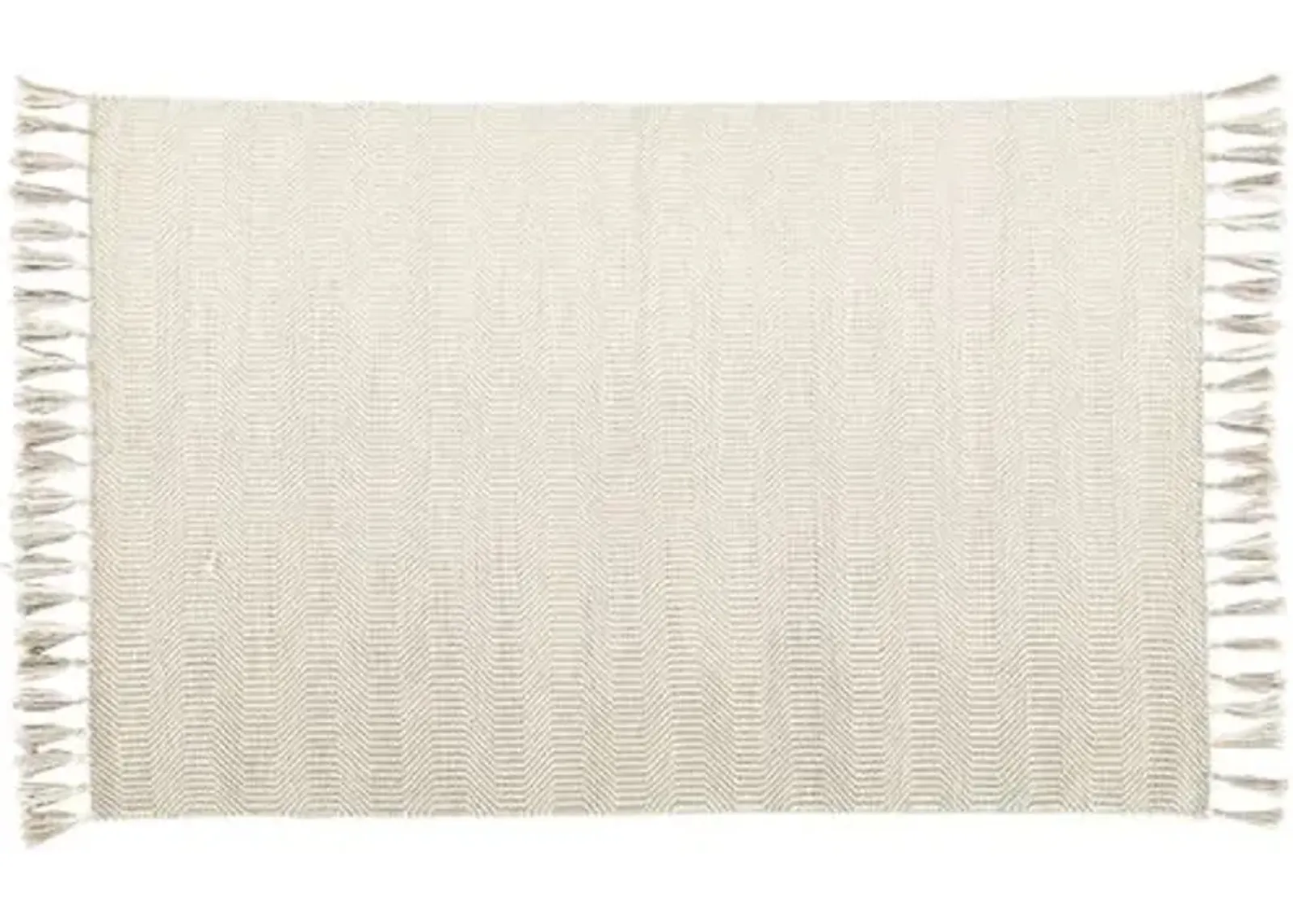 Henderson Flat-Weave Rug - Ivory/Light Gray - Ivory