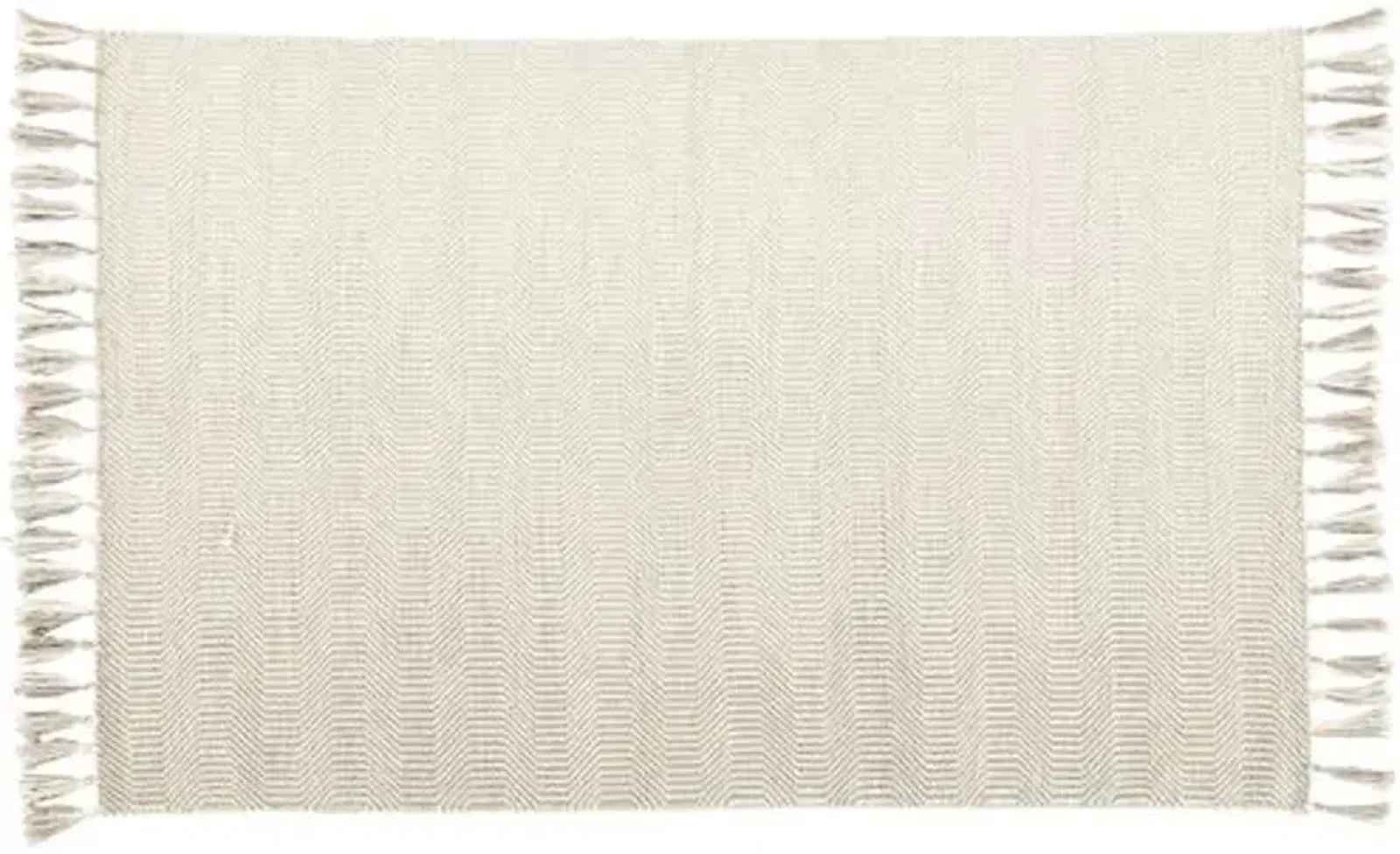 Henderson Flat-Weave Rug - Ivory/Light Gray - Ivory