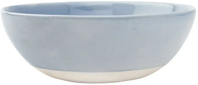 S/4 Shell Bisque Cereal Bowls, Blue
