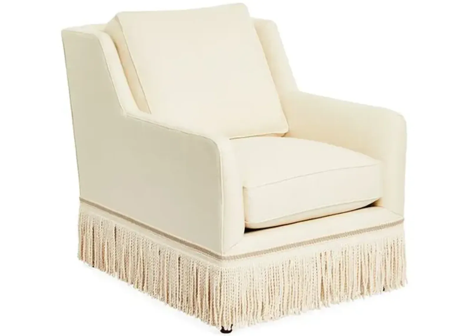 Portsmouth Swivel Chair - Cream Linen