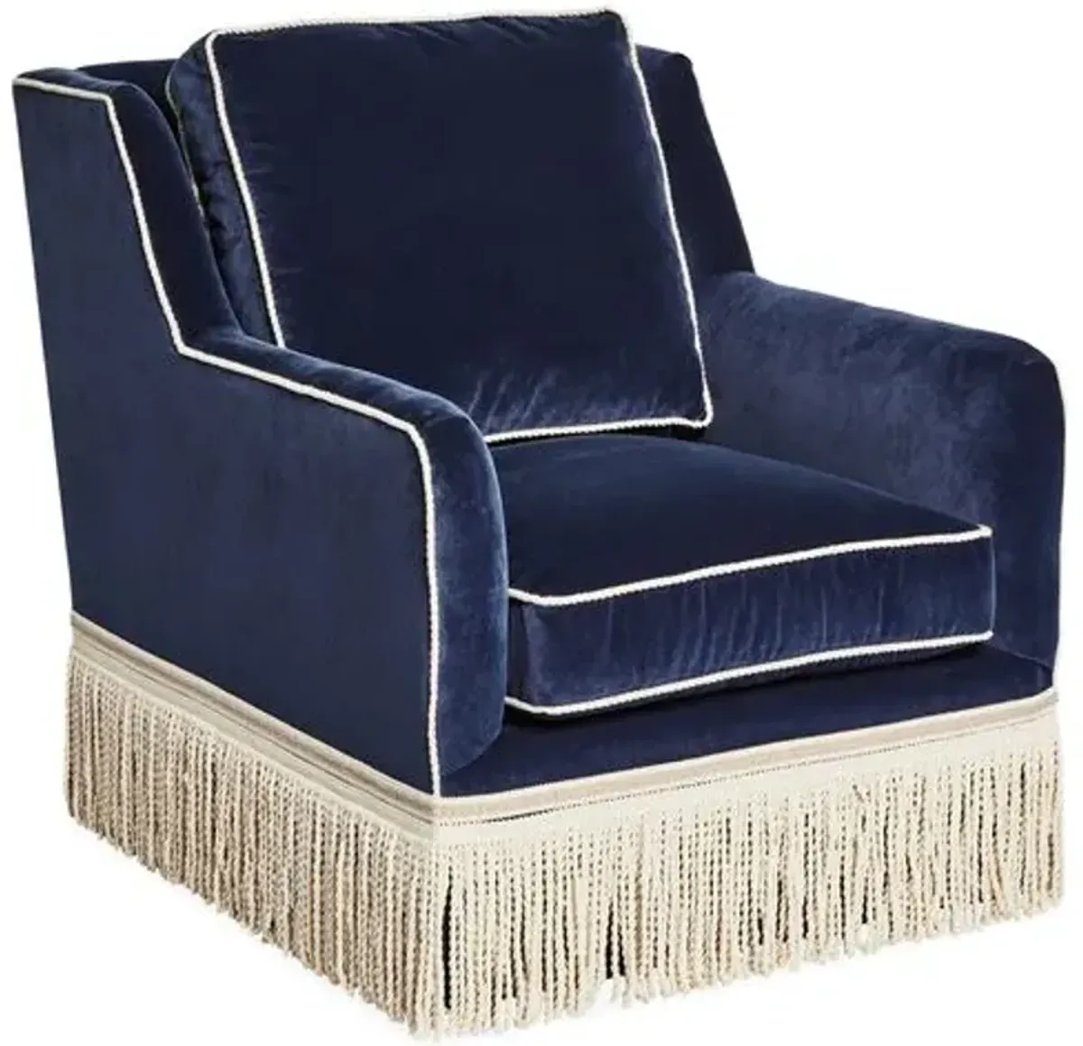 Portsmouth Swivel Chair - Navy Velvet