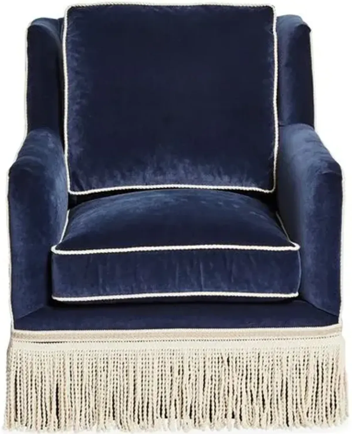 Portsmouth Chair - Navy Velvet - Blue