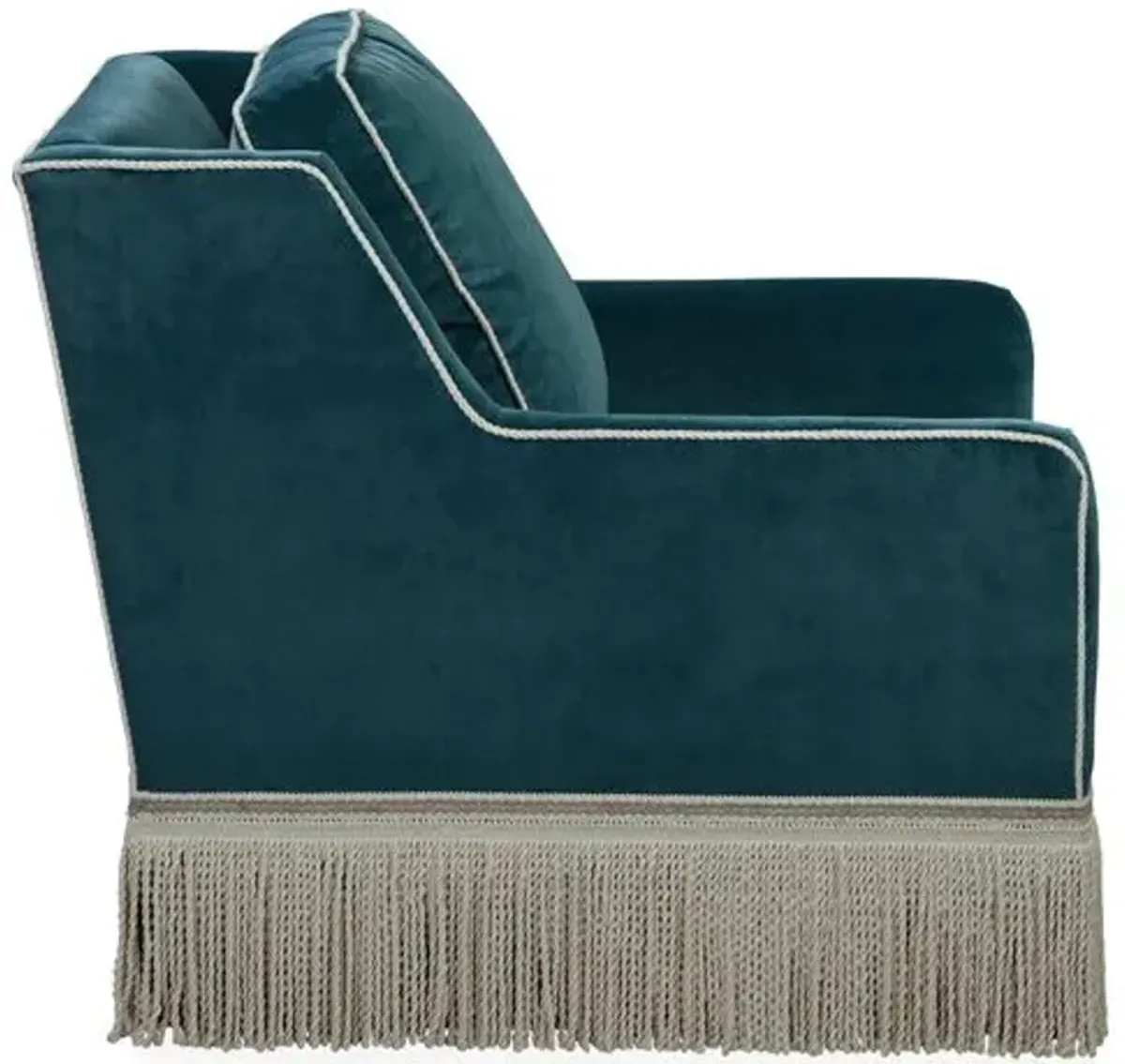 Portsmouth Club Chair - Teal Velvet