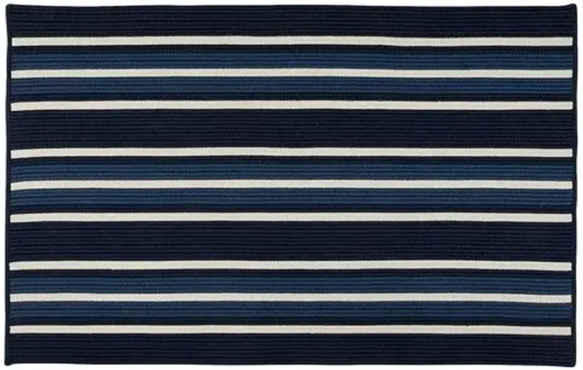 Mandela Outdoor Rug - Navy - Blue - Blue