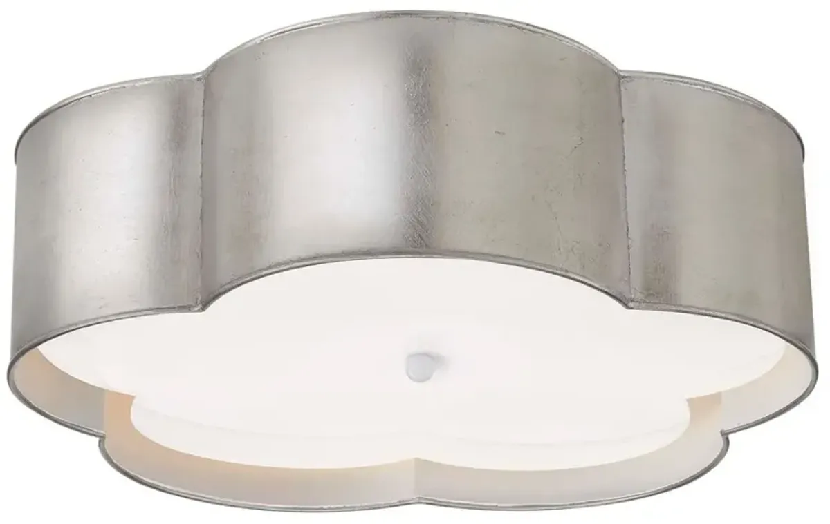 Visual Comfort - Bryce Large Flower Flush Mount - Silver