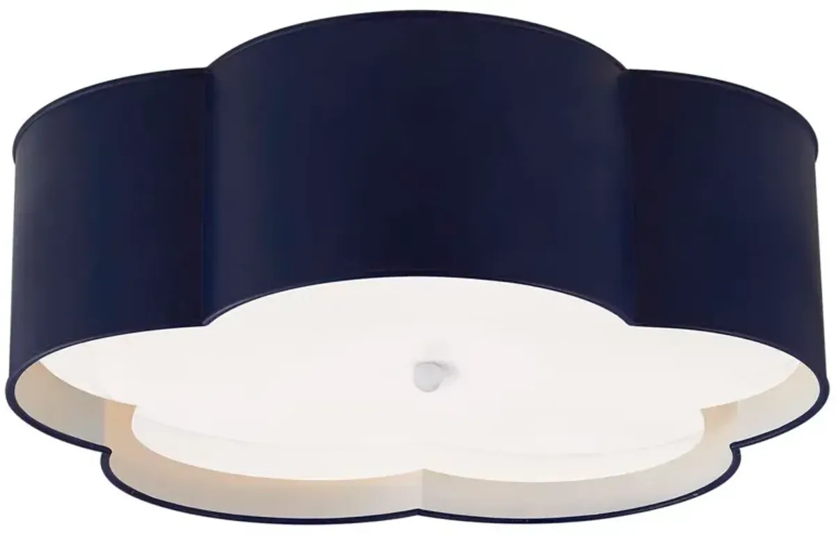 Visual Comfort - Bryce Large Flower Flush Mount - Blue