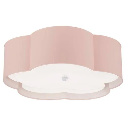 Visual Comfort - Bryce Large Flower Flush Mount - Pink