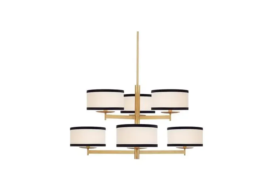 Visual Comfort - Walker Medium 2-Tier Chandelier - Gold