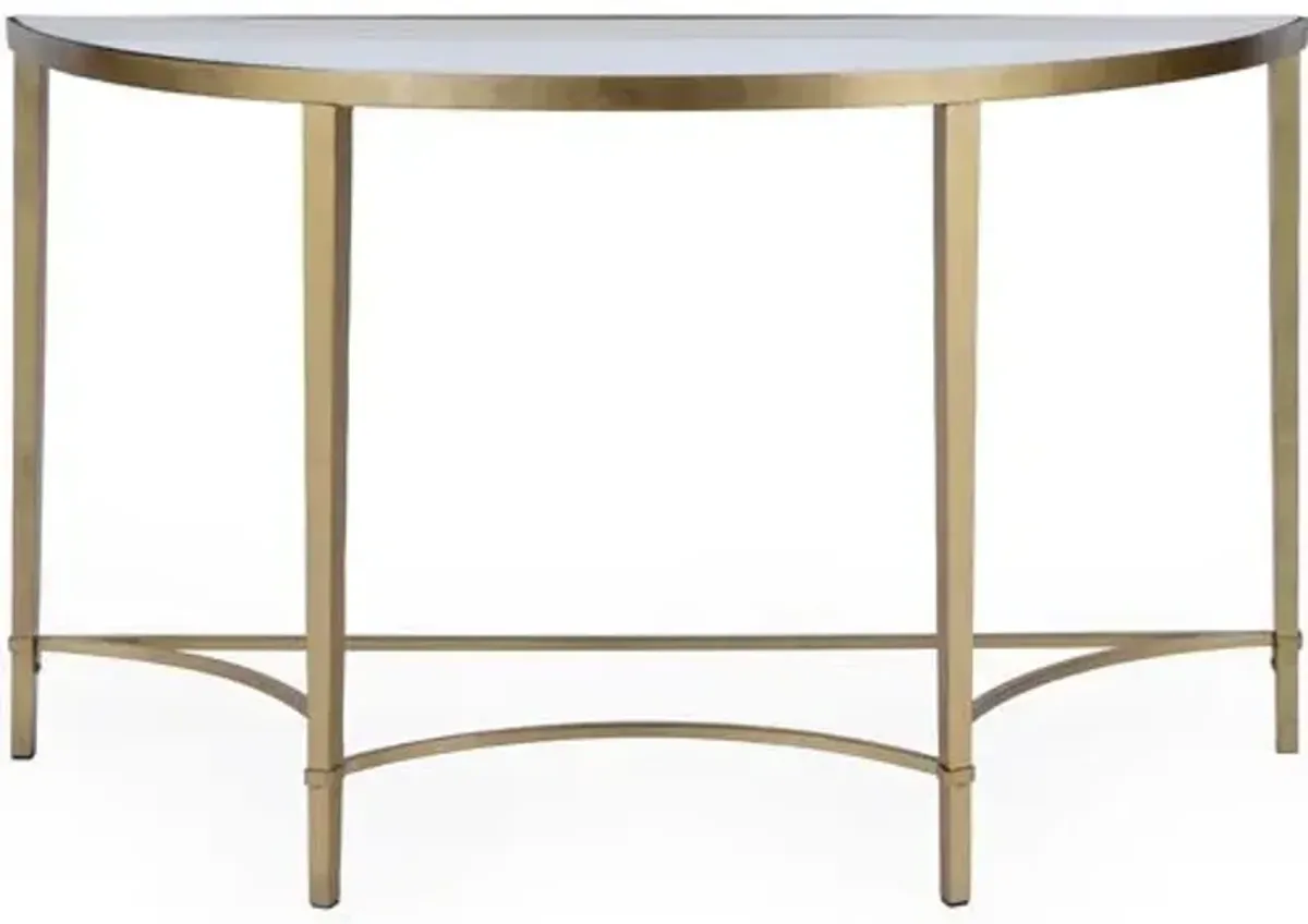 Seaton Console - Gold - Clear