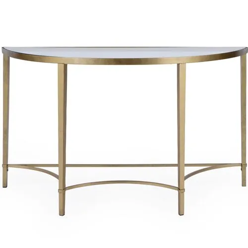 Seaton Console - Gold - Clear