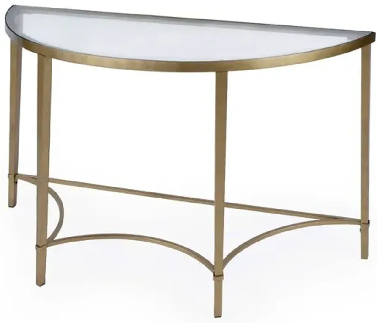 Seaton Console - Gold - Clear