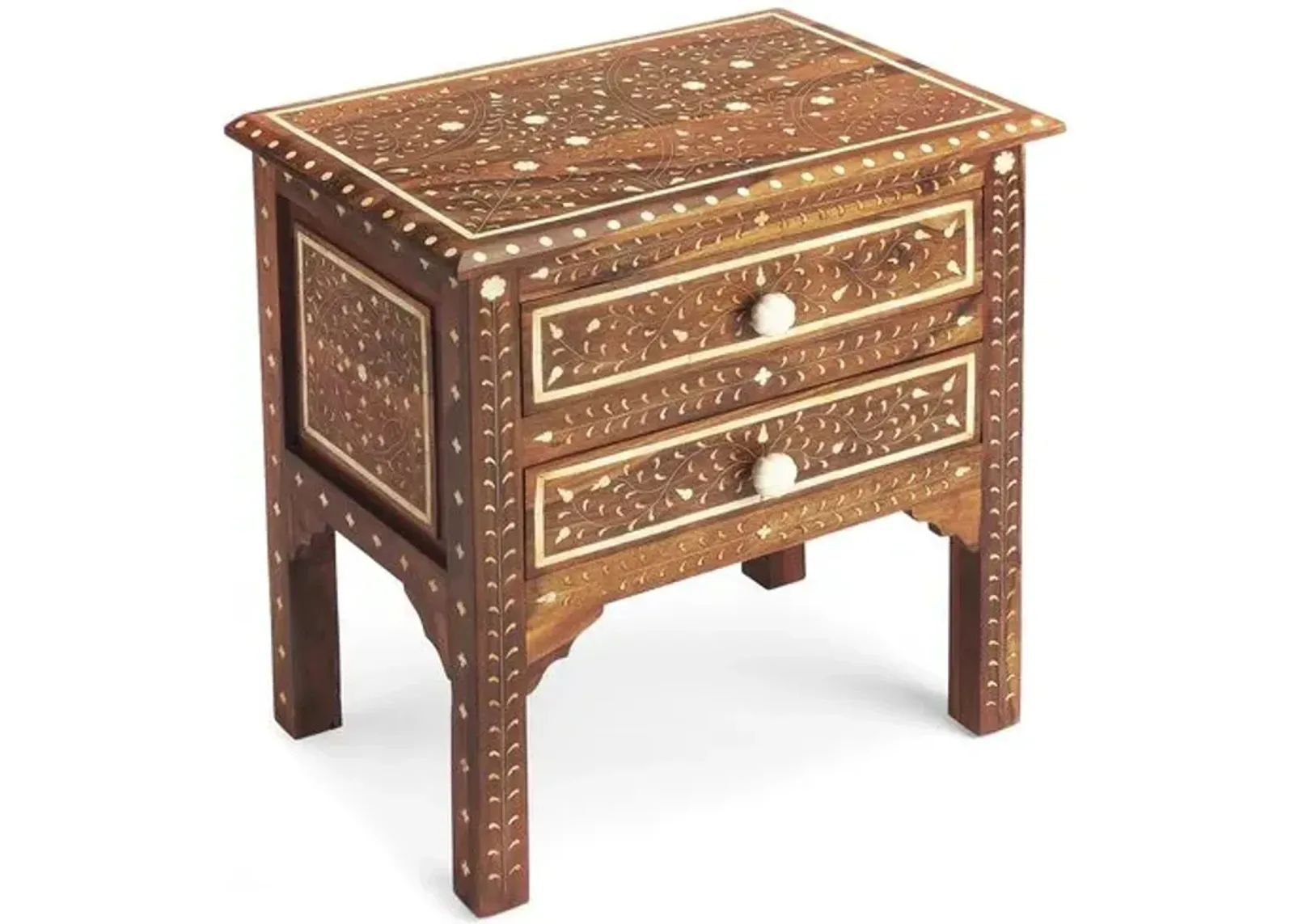 Tarson Nightstand - Brown - Handcrafted