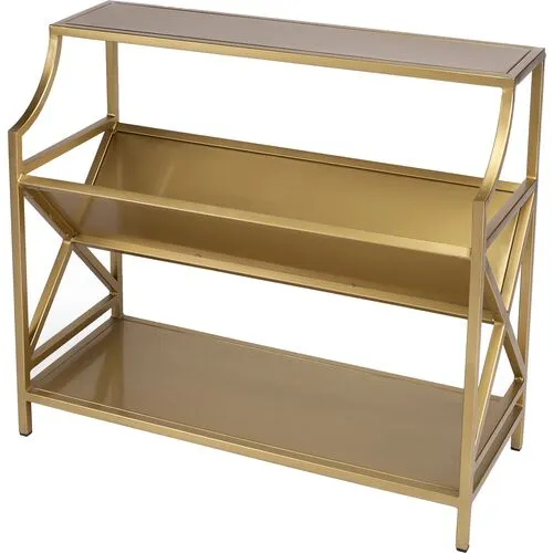 Penza Bookcase - Gold