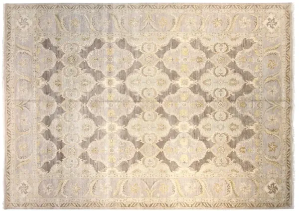 12'x15' Sari Lincoln Hand-Knotted Rug, Gray