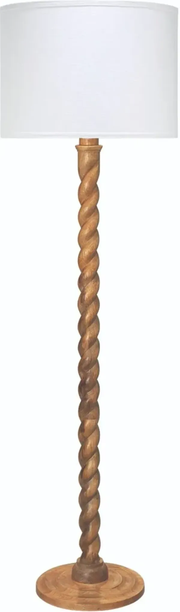 Barley Twist Wood Floor Lamp - Natural - Jamie Young Co.