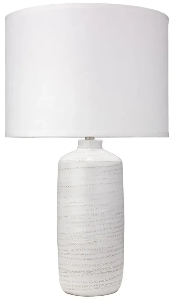 Trace Tall Ceramic Table Lamp - White - Jamie Young Co.