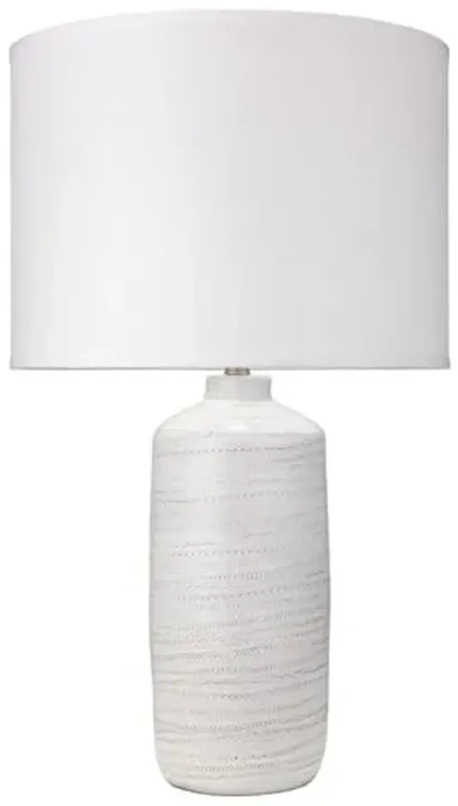 Trace Tall Ceramic Table Lamp - White - Jamie Young Co.