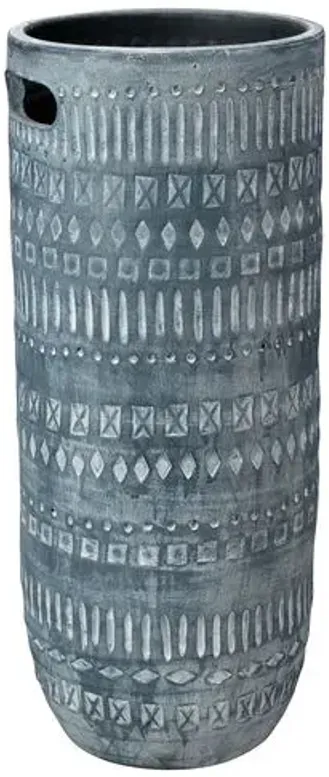 Zion Vase - Gray/White - Jamie Young Co.