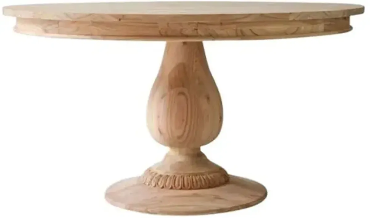 Charlotte Round Dining Table - Natural - Ave Home