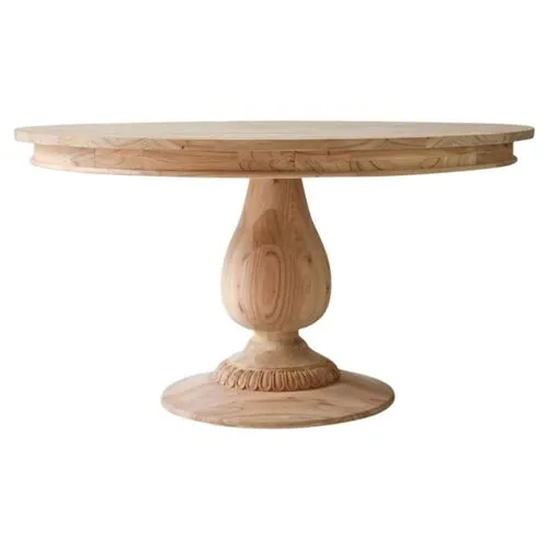 Charlotte Round Dining Table - Natural - Ave Home