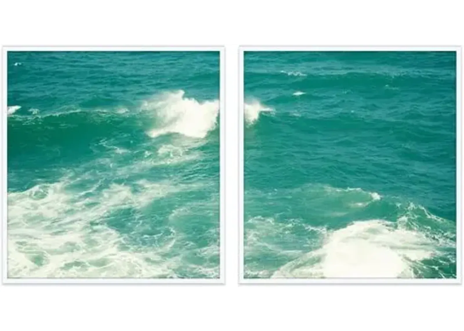 Christine Flynn - Ocean Diptych - Green