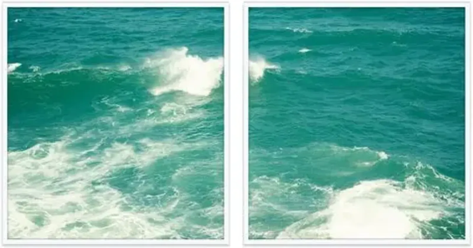 Christine Flynn - Ocean Diptych - Green