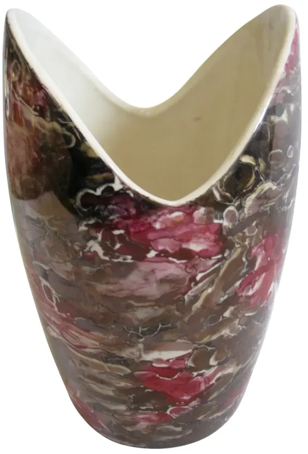 1960s McCoy Marble Glaze Vases Set of 2 - The Emporium Ltd. - Purple