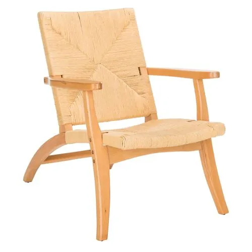 Bronn Woven Accent Chair - Natural - Beige, Comfortable, Durable