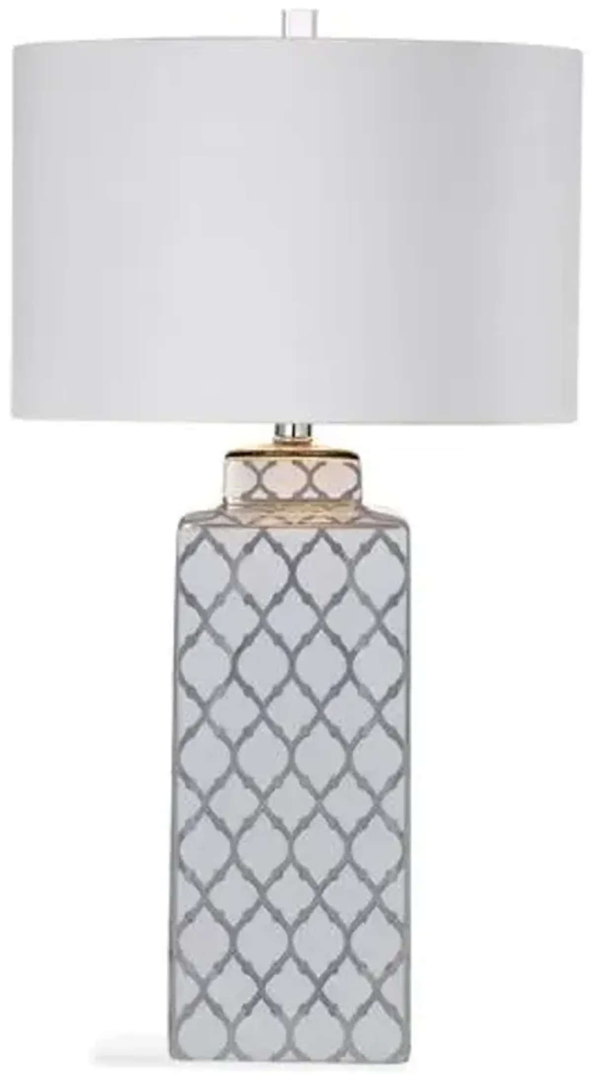 Carta Table Lamp - Silver/White