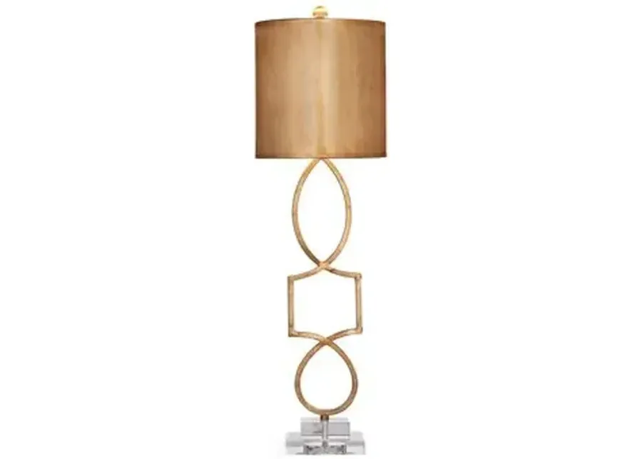 Balancing Table Lamp - Gold Leaf