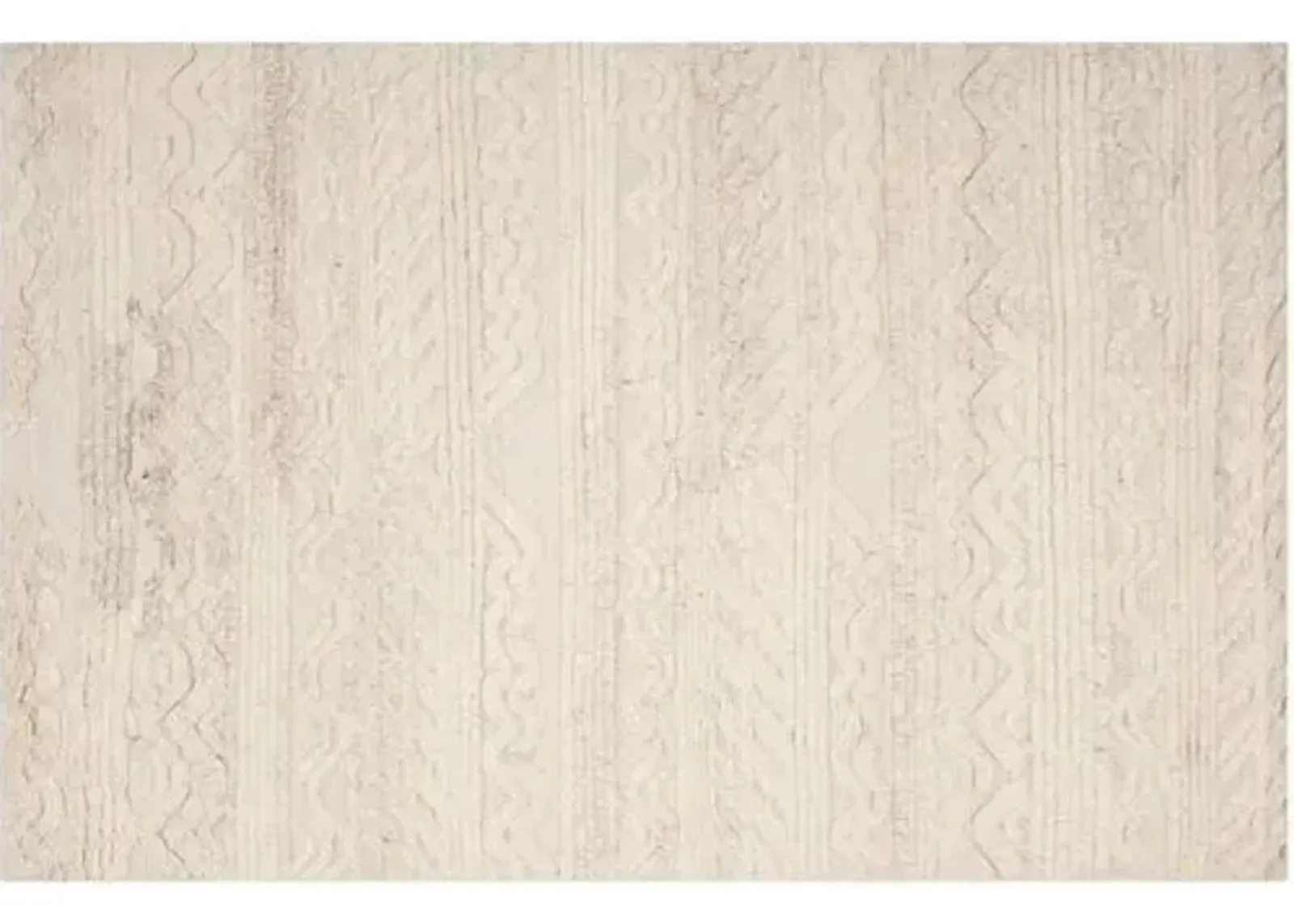 Kaari Hand-Knotted Rug - Ivory - Ivory