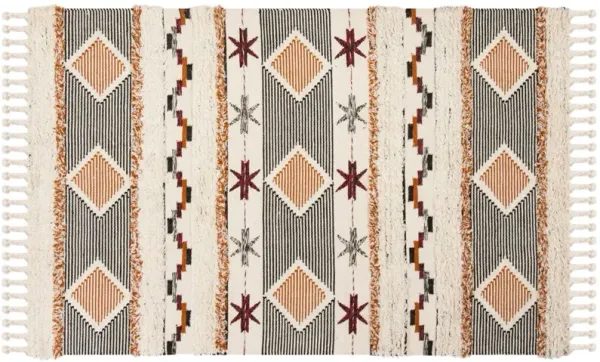 Kabira Hand-Knotted Rug, Ivory/Multi