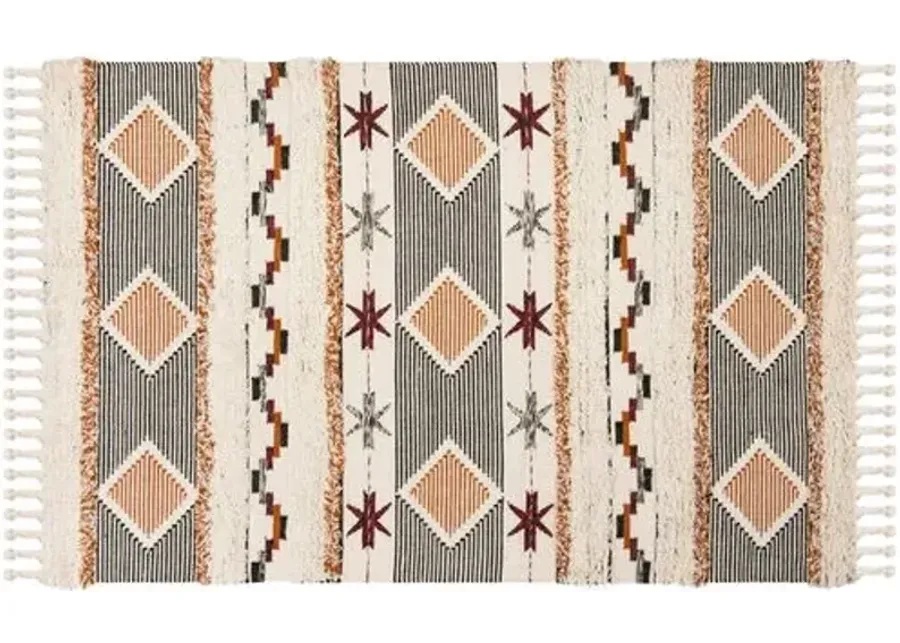 Kabira Hand-Knotted Rug - Ivory - Ivory