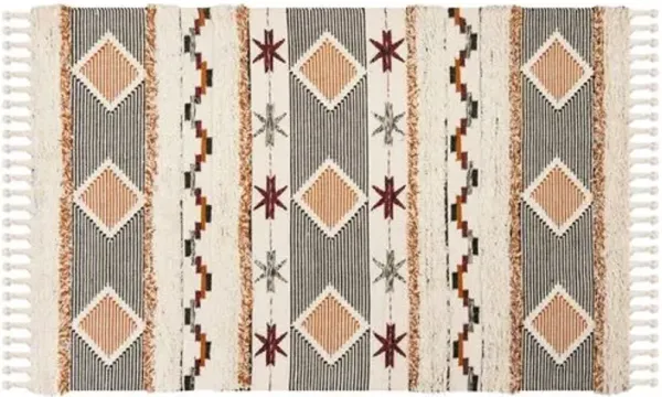 Kabira Hand-Knotted Rug - Ivory - White - White