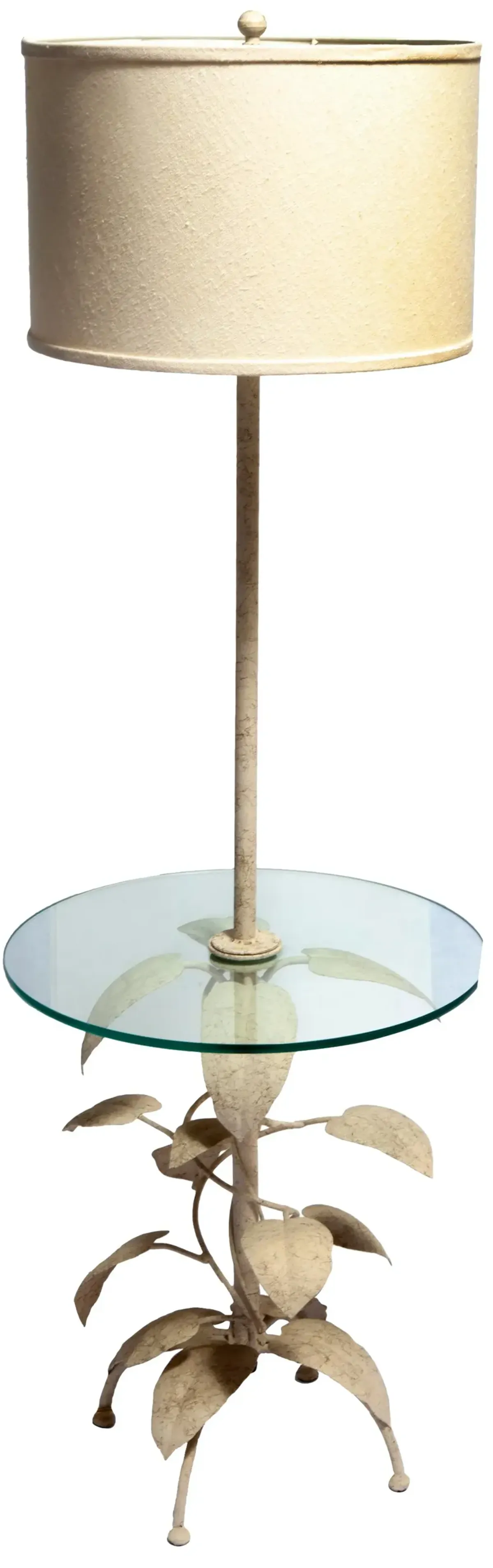 Eric Cooper Floor Lamp with Glass Table - Fleur de Lex Antiques