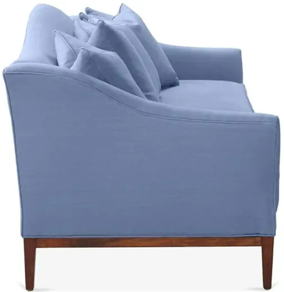 Eloise Camelback Sofa - Chambray Linen