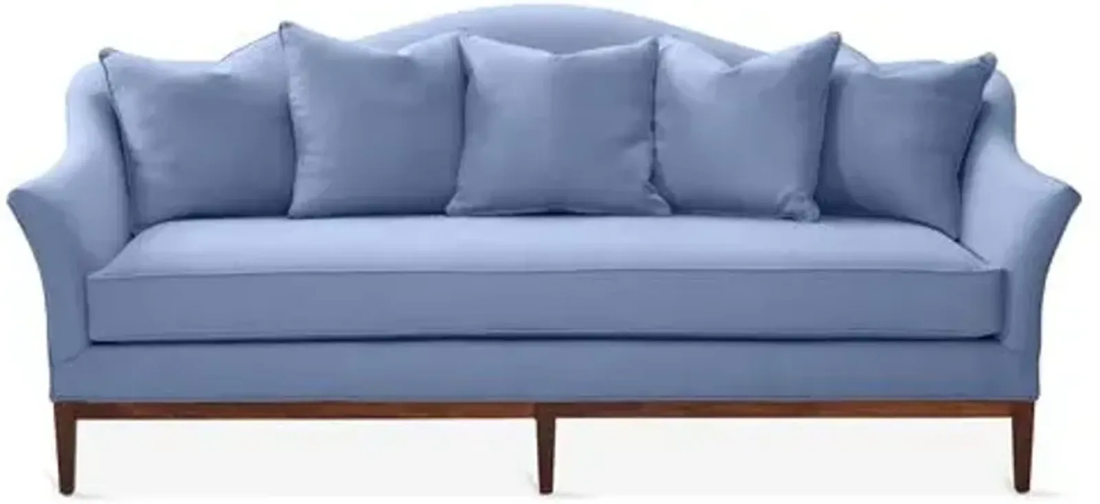 Eloise Camelback Sofa - Chambray Linen