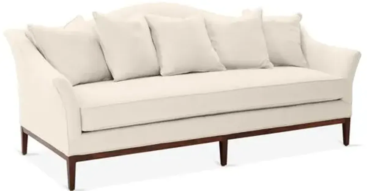 Eloise Camelback Sofa - Dune Linen