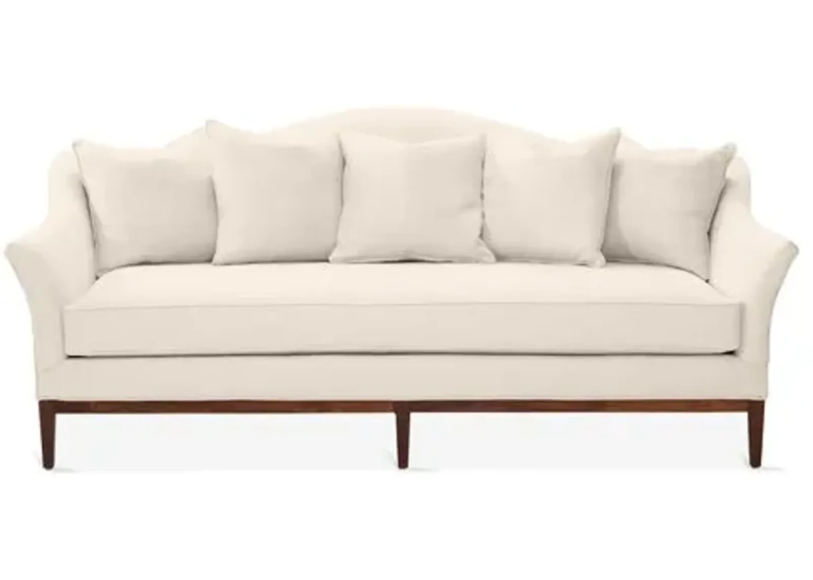 Eloise Camelback Sofa - Dune Linen