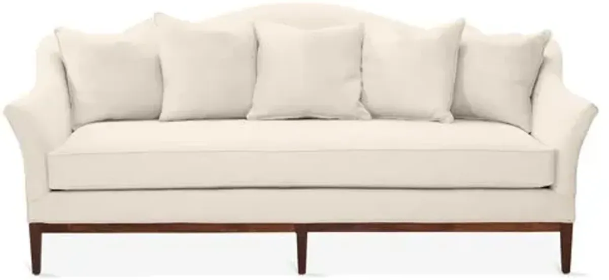 Eloise Camelback Sofa - Dune Linen